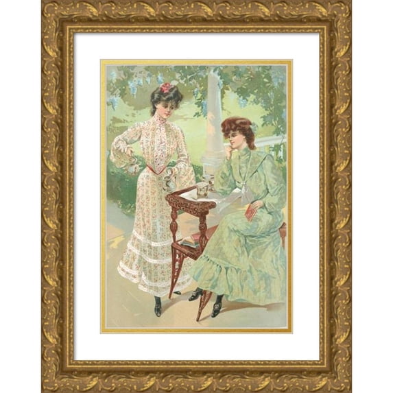 H. B. Claflin 11x14 Gold Ornate Wood Frame and Double Matted Museum Art Print Titled - Classic Cordine Vassar (1904)