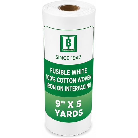 HBI H.B.I. Products 9-Inch Fabric Interfacing, 5-Yard Bolt