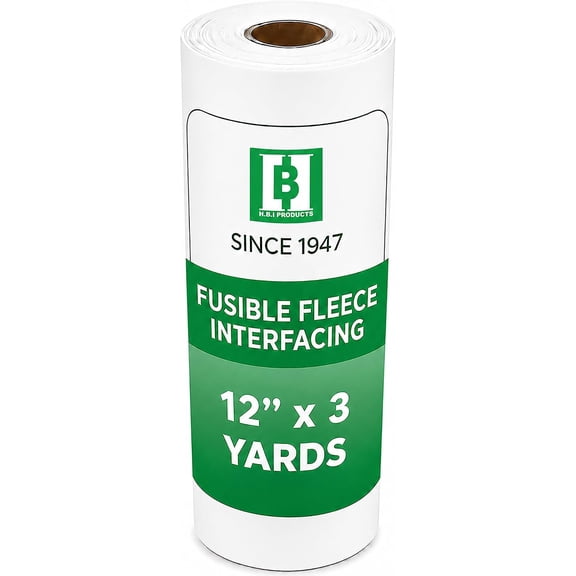HBI H.B.I. Products Fusible Fleece 12" x 3 Yard By the Bolt