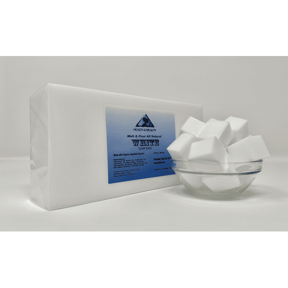 H&B Oils Center White Glycerin Melt-and-Pour Soap Base 2 lb
