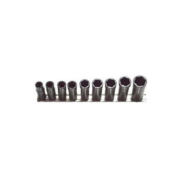 H.B. Products TRTSMD3809B 9 Piece .38 in. Drive Deep Metric Turbo Socket Set