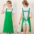 thumbnail image 1 of H Back Apron Adjustable Waterproof Polyester Large Size 75x65cm | Comfortable Wide Straps | Pocket | Kitchen Cooking Baking Gardening Cleaning Barista Chef, 1 of 5