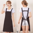 thumbnail image 1 of H Back Style Apron for Women Men, Adjustable Waist Tie Apron with Pockets, Large Size Comfortable Kitchen Cooking Apron, Home Chef Apron for Grilling Baking, Gift Idea, 1 of 5