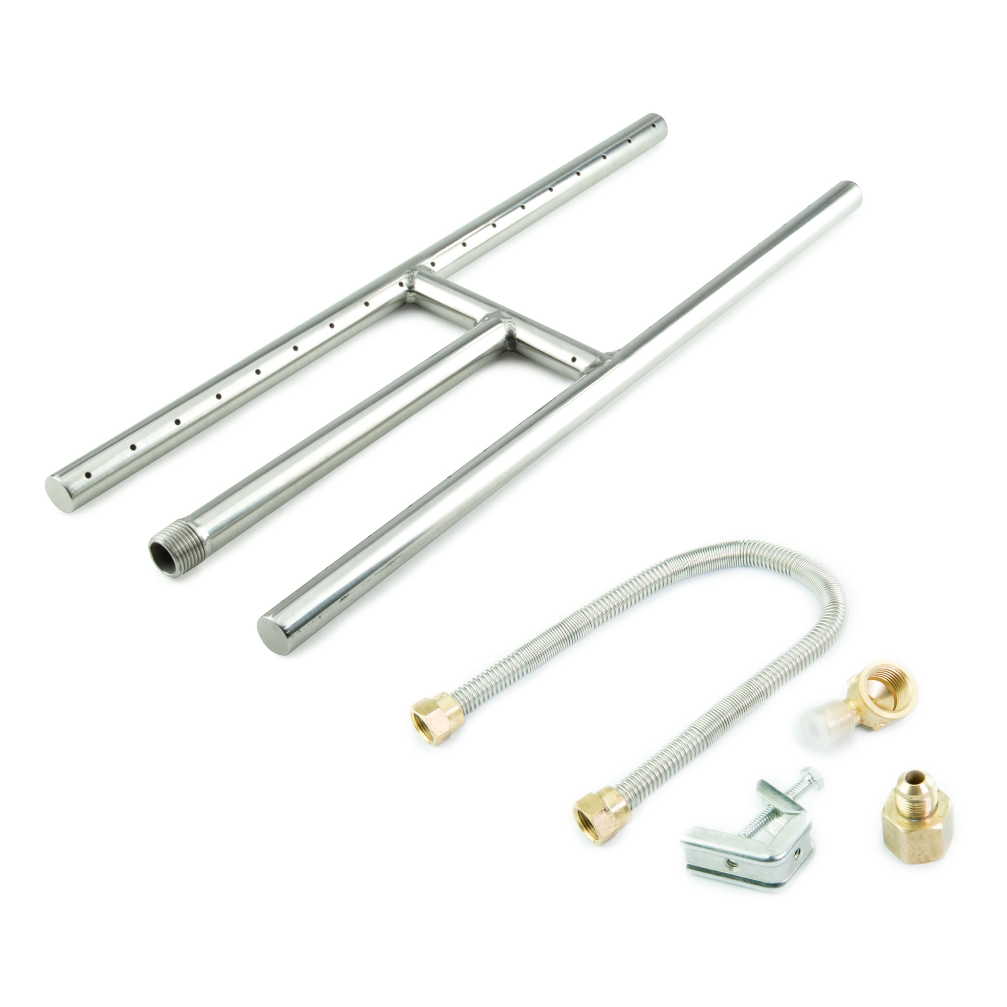 18-Inch Stainless Steel H-Burner for Fire Pits & Fireplaces
