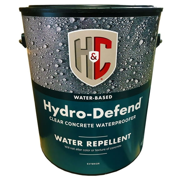 H&C 50.154154-16 Hydro-Defend Water-Based CLEAR Concrete Waterproofer gallon