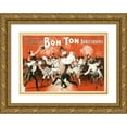thumbnail image 1 of H.C. Miner Litho. Co. 18x13 Gold Ornate Wood Frame and Double Matted Museum Art Print Titled - Bon Ton Burlesquers (1898), 1 of 4