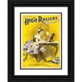 thumbnail image 1 of H.C. Miner Litho. Co. 19x24 Black Ornate Framed Double Matted Museum Art Print Titled: Devere's High Rollers Burlesque Co. (1898), 1 of 5