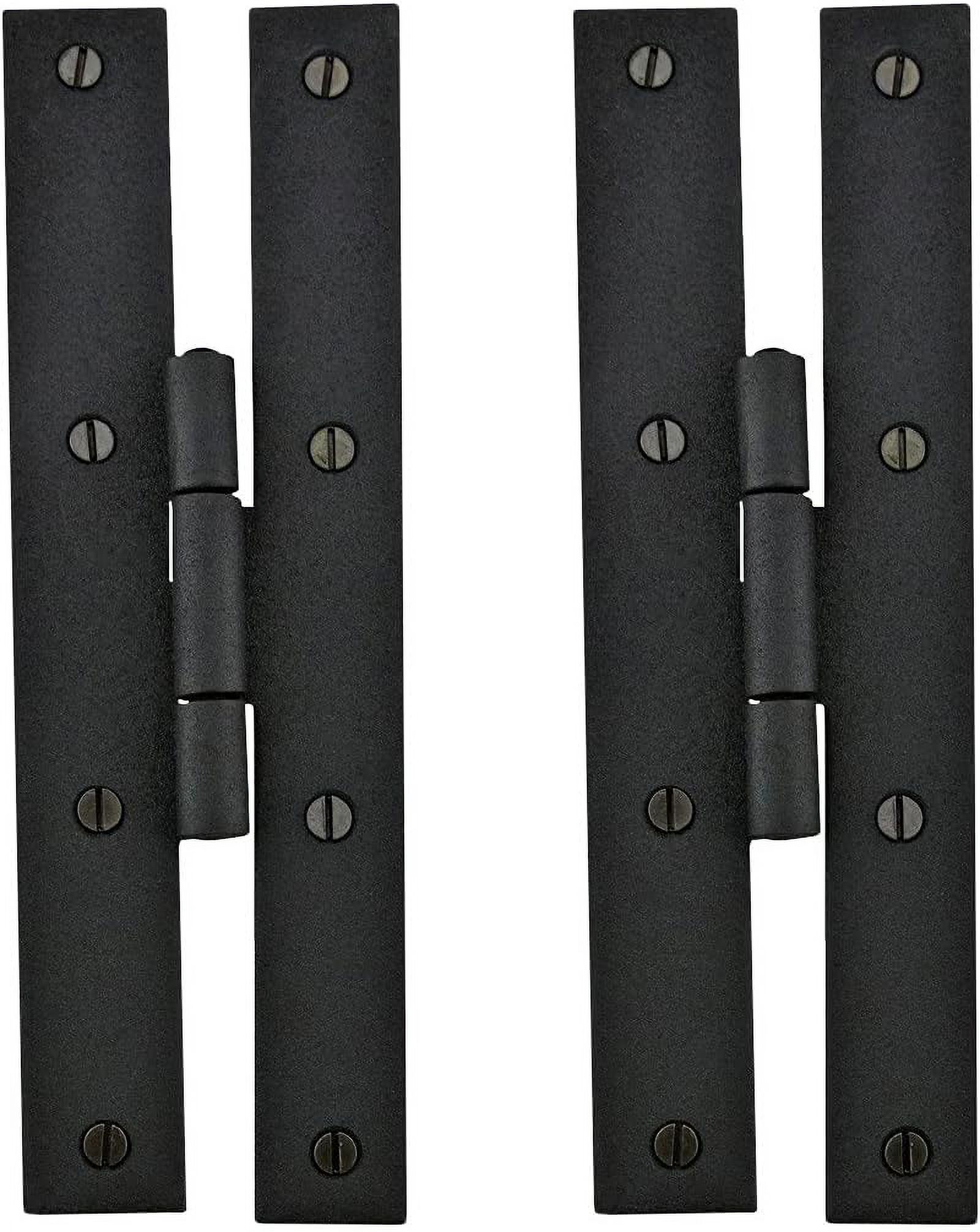 H Hinges 7 In. Black Wrought Iron Kitchen Hinge With