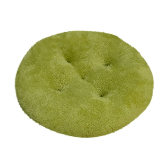 H Circular Plush Seat Cushion Chair Stool Pad Thickened Dining Chair Mat Floor Pillow Style H