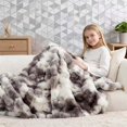 thumbnail image 1 of H&D Husky Print Faux Rabbit Fur Throw Blanket, 60" x 80", 1 of 7