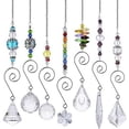 thumbnail image 1 of H&D 7pcs Crystal Rainbow Suncatcher Glass Bead Chain Hanging Pendant for Window, 1 of 5