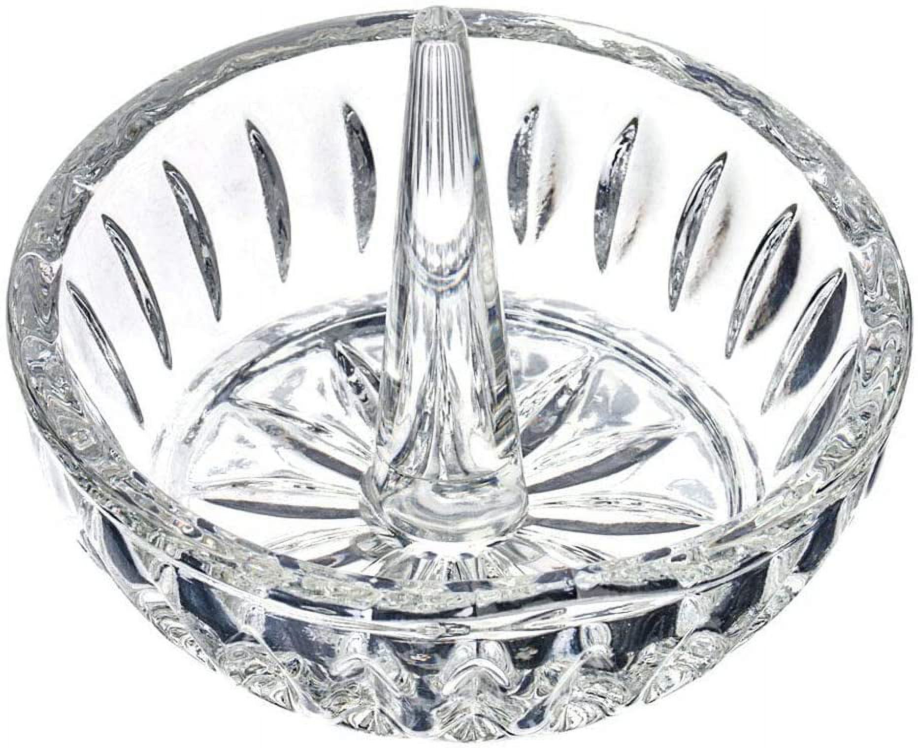H&D Crystal Crysta Round Ring Holder Display Dish Wedding Decoration Gifts - image 1 of 3