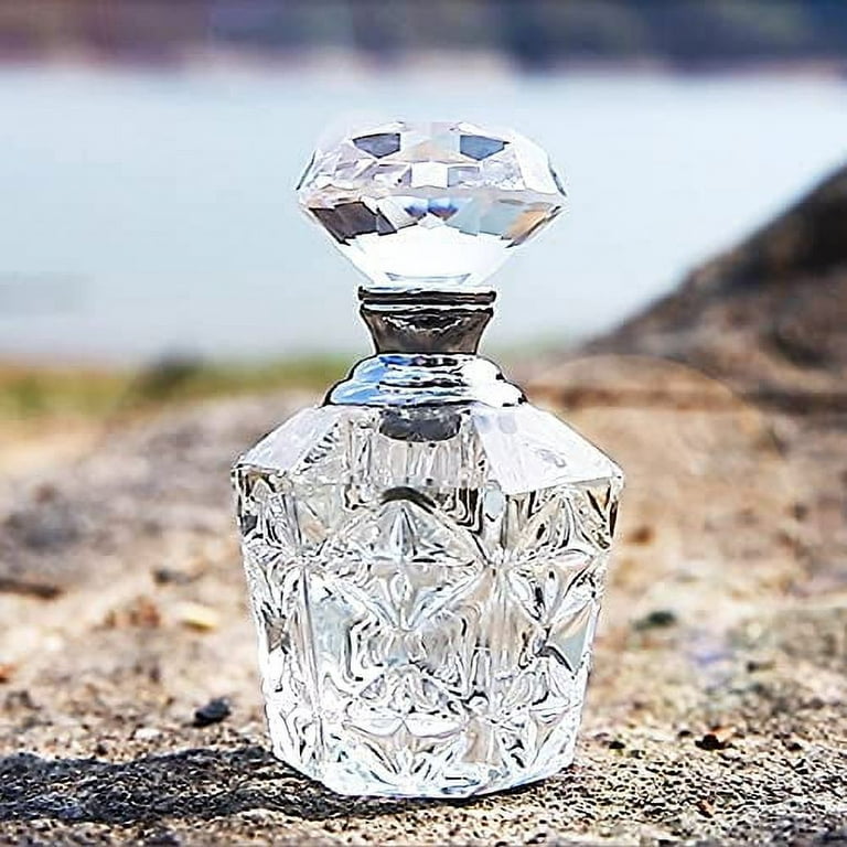 Perfume Bottle Atomizer Translucent Glass Art Refillable For 100ml