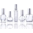 thumbnail image 1 of H&D HYALINE & DORA Clear Refillable Glass Perfume Bottle Atomizer Empty for Christmas gifts Home Decoration Set of 5, 1 of 6