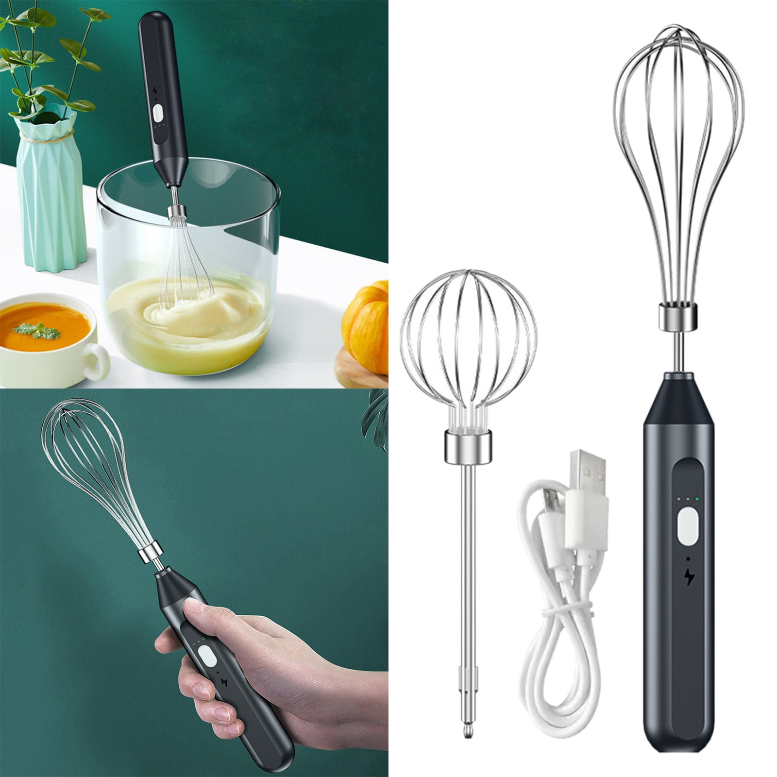 H Dough Hook Hand Mixer Pancake Bottle Mixer Mini Hand Shaker Cup Lids Replacement Kitchen Mixer