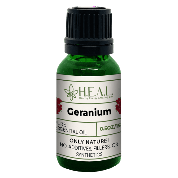 H.E.A.L.'s Essential Oil Geranium - 0.5oz