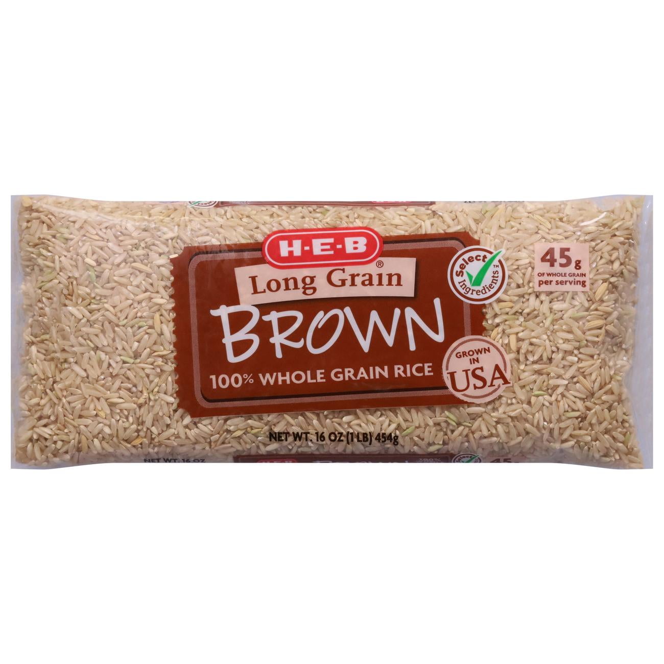 H E B Long Grain Brown Rice 1 Lb Walmart h-e-b-long-grain-brown-rice-1-lb-walmart