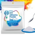 thumbnail image 1 of H-E DTF Powder Hot Melt Adhesive Transfer Powder for all DTF Printers, Digital Prints on T-Shirts Textile (11Lbs, Fine, White), 1 of 8