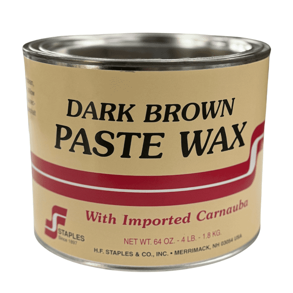 H. F. Staples Paste Wax - Dark Brown 4lb