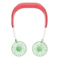 thumbnail image 1 of H-GLO Portable Neck Fan with LED Lights, Rechargeable, 3 Speeds, White, 1-Pack, 1 of 8