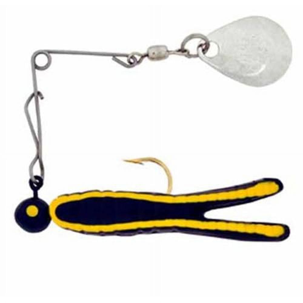 H&H Cajun King Spin-Gold 1/4 Black/Yellow Stripe 12 Per Card Order 12 CKSG-17