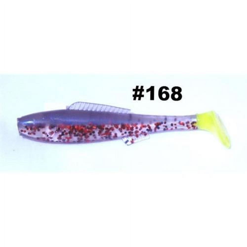 H&H Coastal Tackle 3 Cocahoe Minnow Tails, Blue Moon Pepper, HCMR10-168 