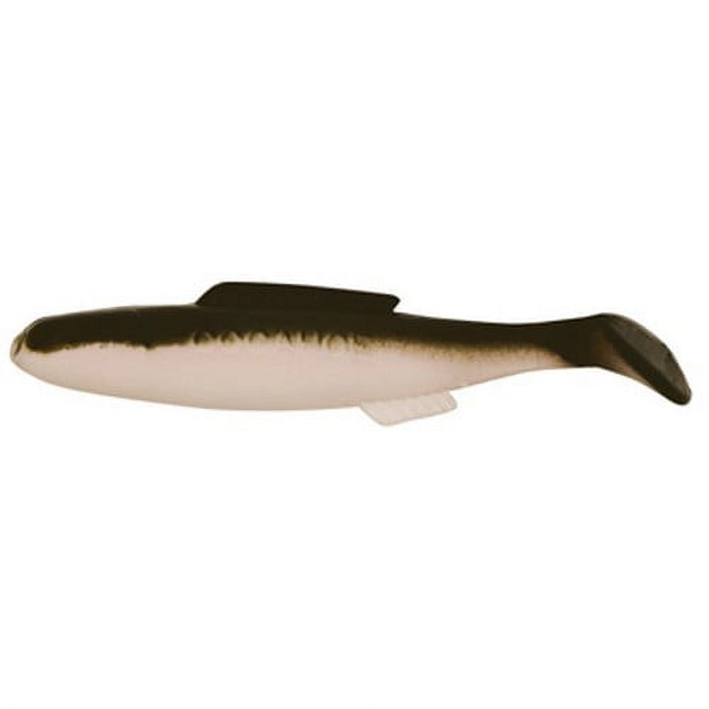 H&H Cocahoe 3" Minnow Jig Spin Softbait, Pearl & Black