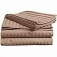 thumbnail image 1 of H&H Décor Hotel Quality 4-Piece Sheet Set, Luxuriously Soft Long Staple Egyptian Cotton, Deep Pocket 15", Elegant Stripe Pattern, Premium Bedding Set – Taupe, Multiple Sizes., 1 of 4