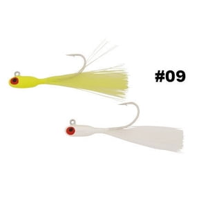H&H Fishing Lure ISR60-09 Speck Rig 1/8oz Chart And White