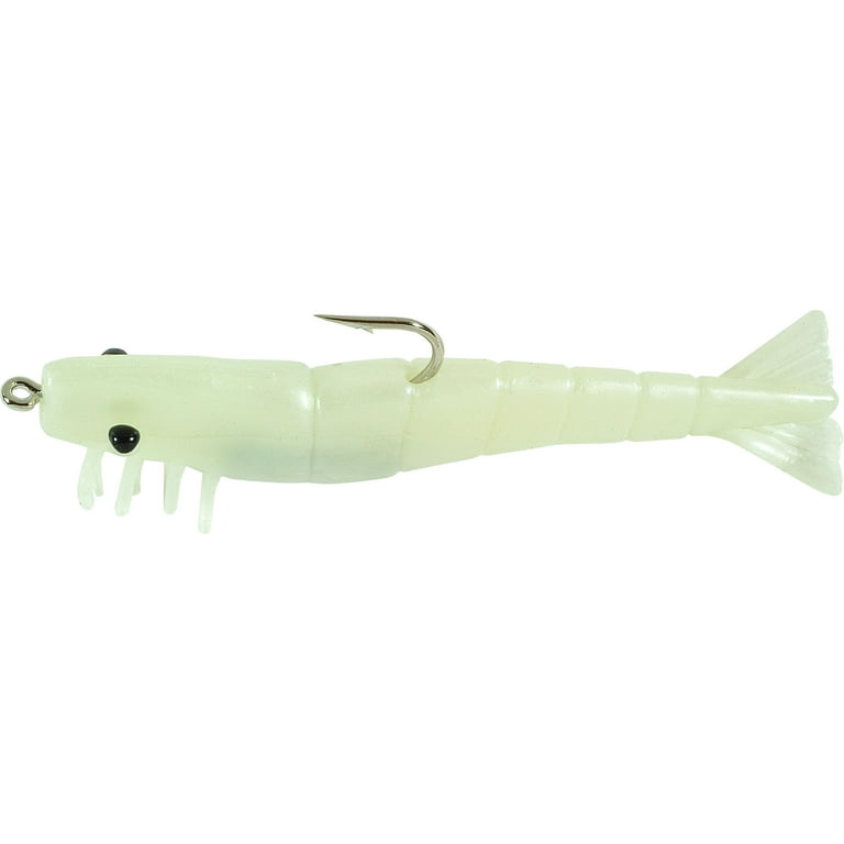 H&H Fishing Sinkbait Lure TKO143-13 TKO Shrimp Saltwater Hooks 1/4 OZ Glow