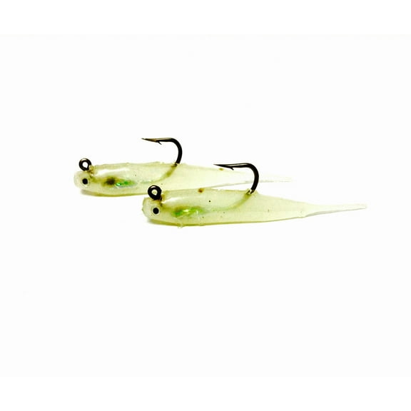 H&H Glass Minnow Double Rig 1/8oz Glow GMDR18-13