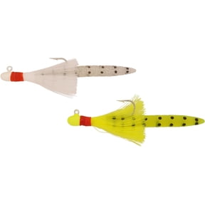 H&H I18ST-08 Speck Tails Rig 1/8oz Clear Glitter And Chartreuse Glitter