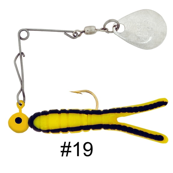 H&H King Spin-Nickel 1/4 Yellow/Black Stripe 12 Per Card Order 12 CKS-19