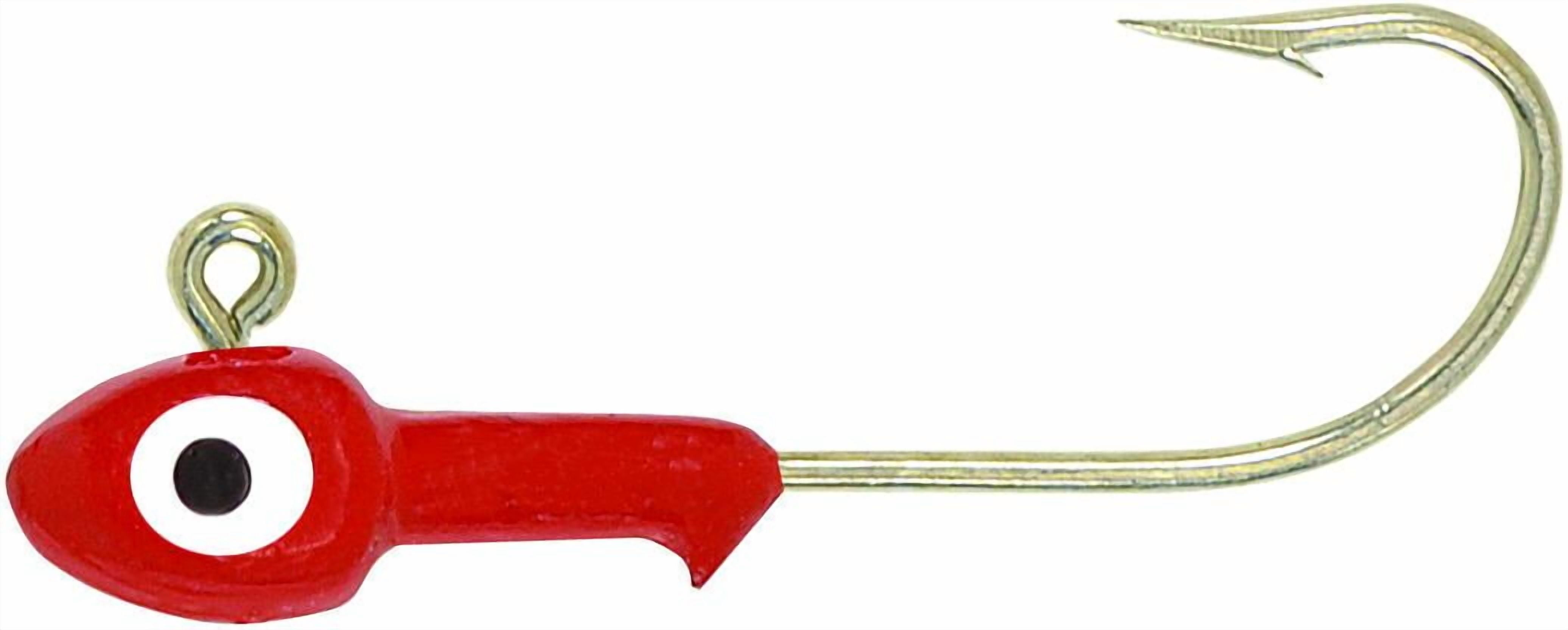 H&H D1210-01 Double Eye SW Jighead 1/2 oz 4/0 Hook Red 10 Per Pack