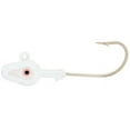 thumbnail image 1 of H & H Lure D1410-02 0.25 oz Double Eye Jig Head, White - Pack of 10, 1 of 1
