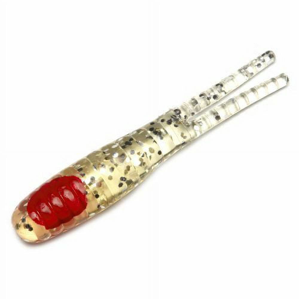 H & H Lure SR102 Clear/Glitter 2.5" Sparkle Jig 2/0 Single Hook - Fishing
