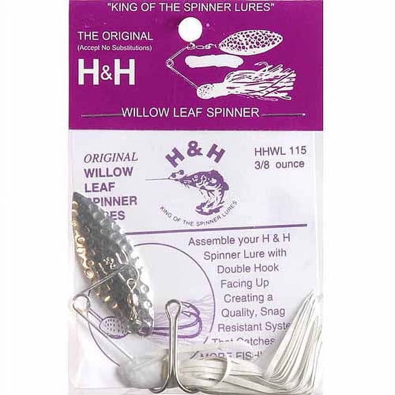 H&H Lure Willow Leaf Spinnerbait, 3/8 oz