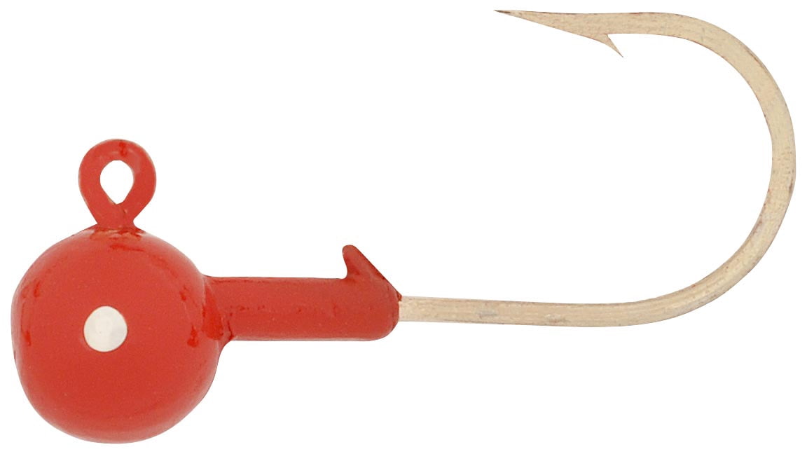 H&H Round Jig Head 3/8 Red 10 Per Pack R3810-01