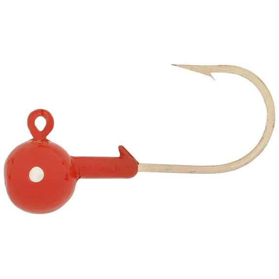 H&H Round Jig Head 3/8 Red 10 Per Pack R3810-01