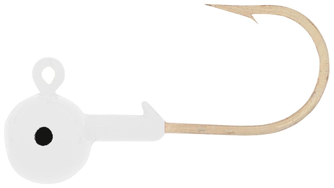 H&H Round Jig Head 3/8 White 10 Per Pack R3810-02