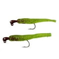 thumbnail image 1 of H&H Sparkle Beetle Jig Double Rig Sofbait, Chartreuse & Glitter, 1/4 oz, 1 of 4