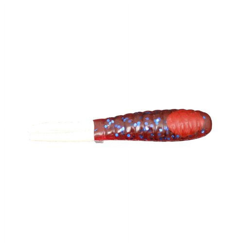 H&H Sparkle Beetle Soft Bait, Purple Black Glitter White Tail