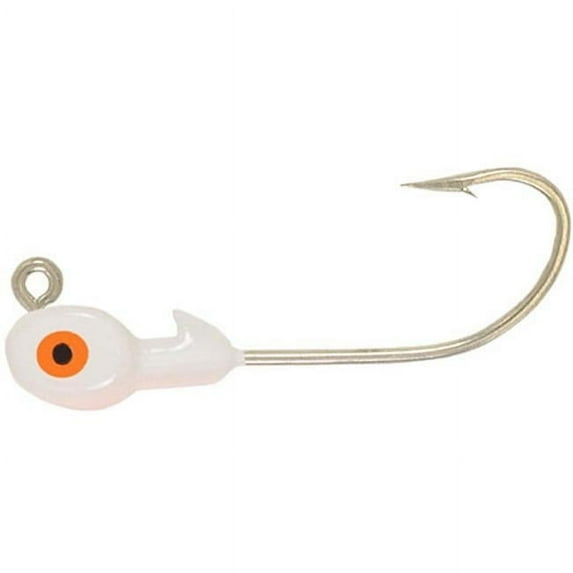 H&H D3810-01 Double Eye SW Jighead 3/8 oz 3/0 Hook Red 10 Per Pack