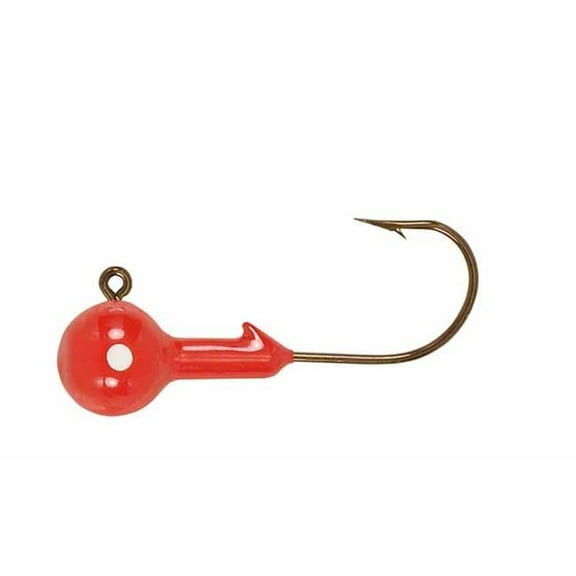 H&H Tackle HB1810-01 Ball Jig Heads, 0.13 - Red