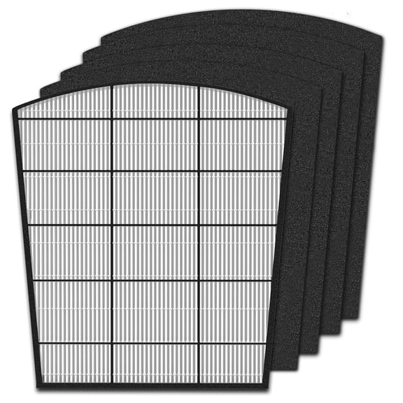 H-HF800-VP Filter Replacement Compatible with Hunter HP800 Air Purifier Series, Part Number H-HF800-VP H-PF800, 1 Filter and 4 Carbon Pre-Filter