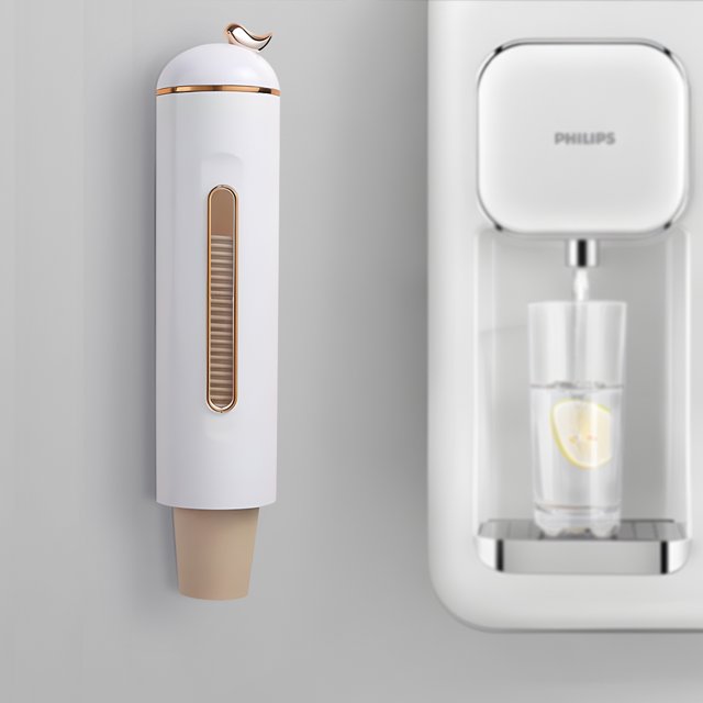 H HUKOER Cup Dispenser Wall Mount Bathroom Cup Holder for 3oz to 6oz