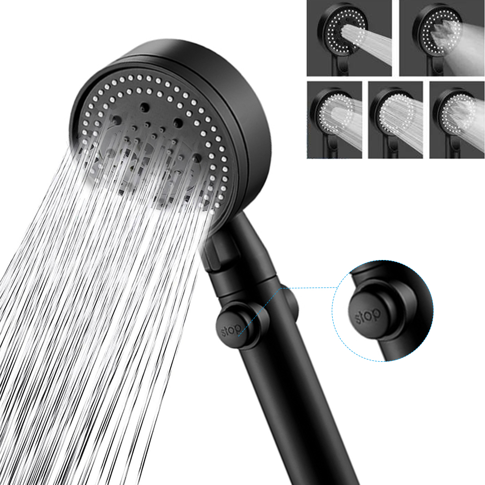 LED Shower Head With Color Changing Lights - Water Powered Rainfall ...