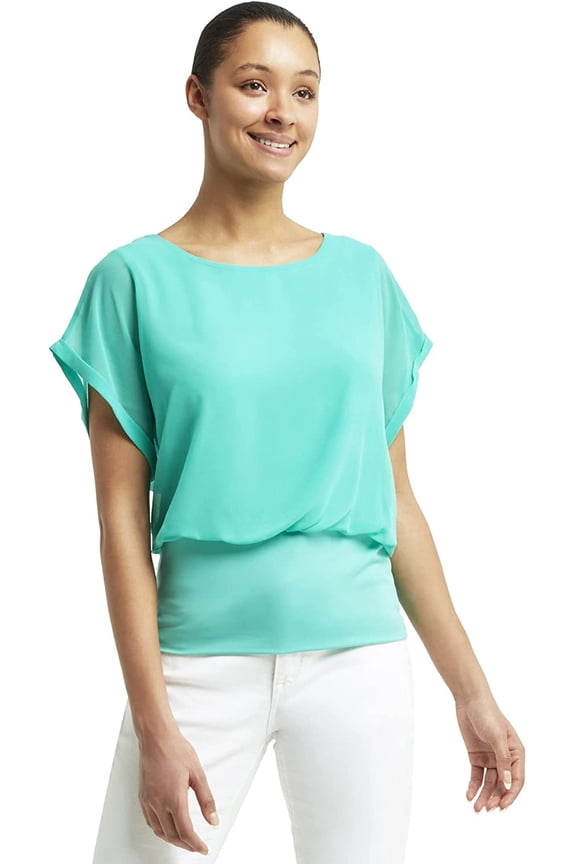 Short Sleeve Blouson Top Atlantis XL