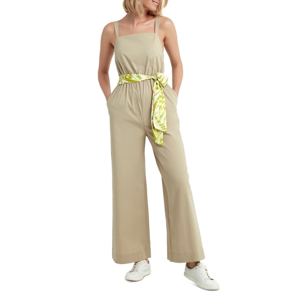 H Halston Women's Ruched Jumpsuit Brown Size X-Small