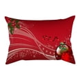 thumbnail image 1 of H Holiday Linen Pillow Case For Decoration 30X50 Cm Size Handmade With Multi-Color Design, 1 of 1